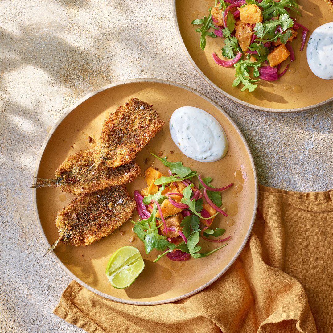 Nathan Outlaw's Breaded Sardine Salad