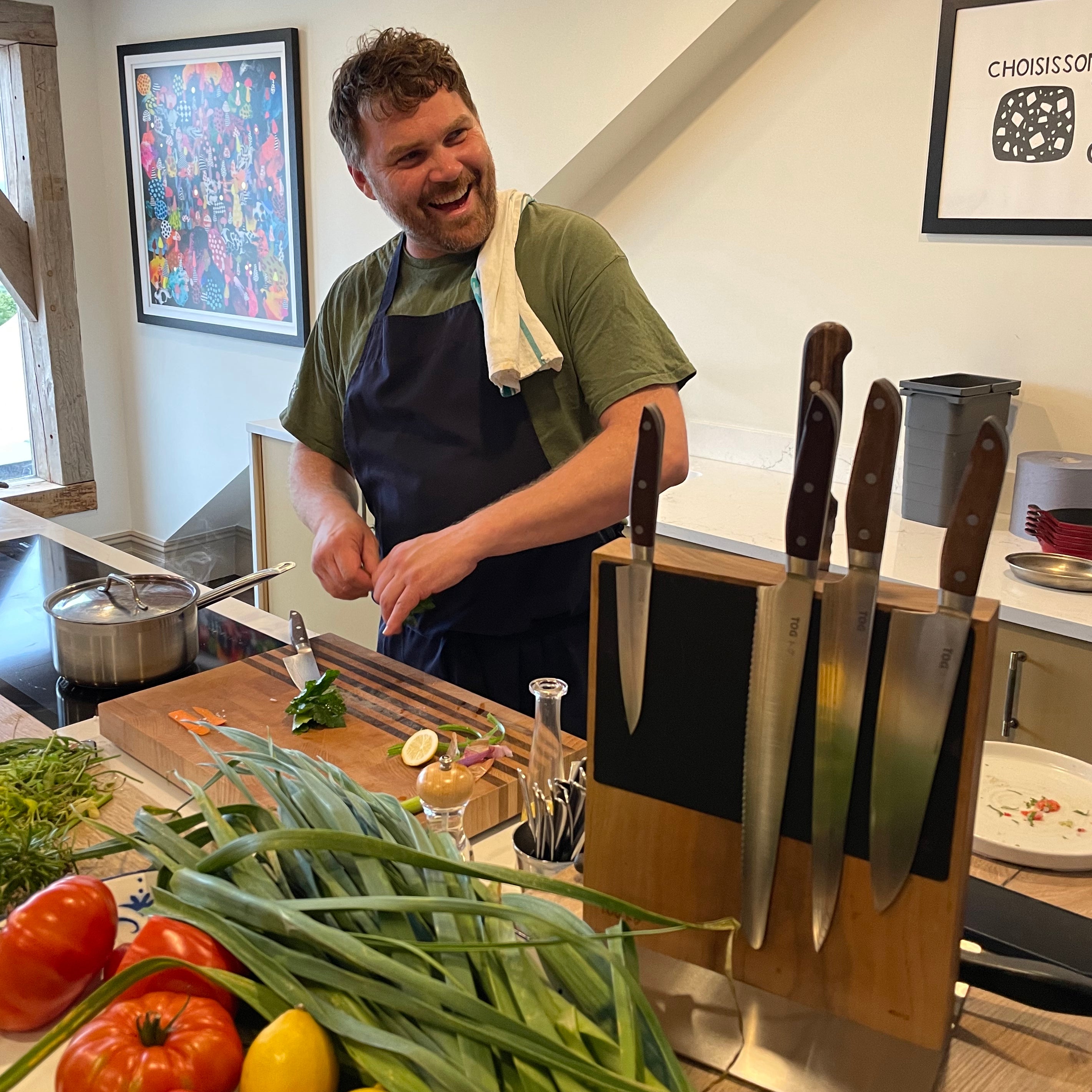 TOG Knife Skills Class at the pony chew valley cookery school